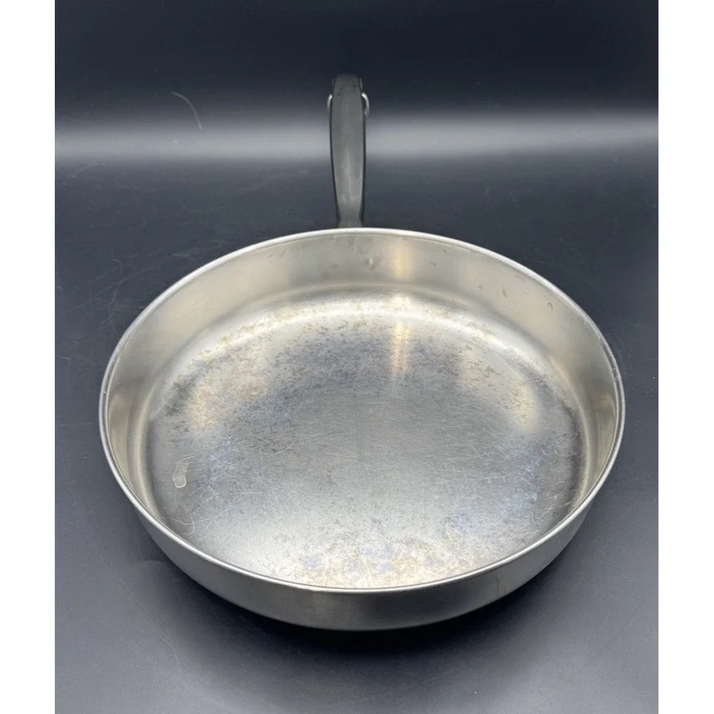 Vintage Farberware Stainless Steel 10” Skillet Frying Pan No Lid USA Made